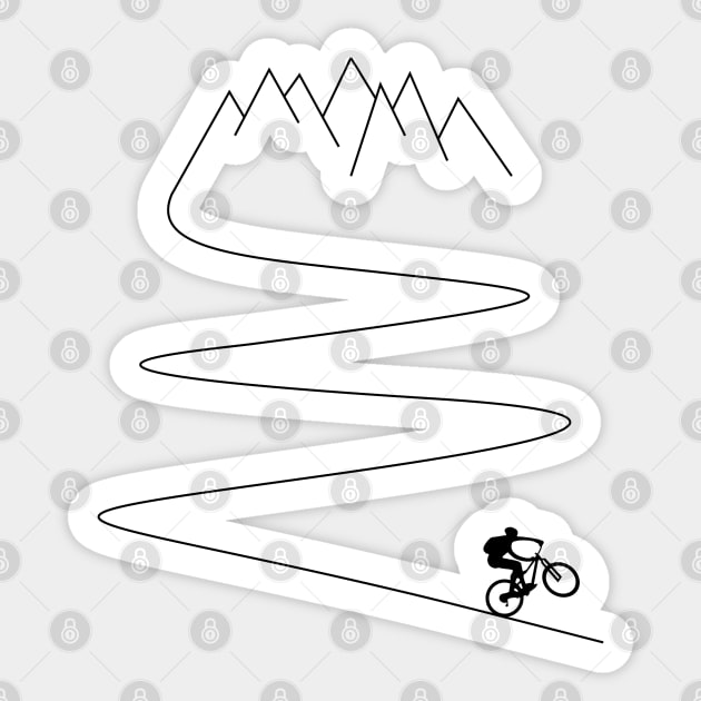 mountain bike bicycle cycling mountain biker cyclist mountains gift Sticker by TheOutdoorPeople